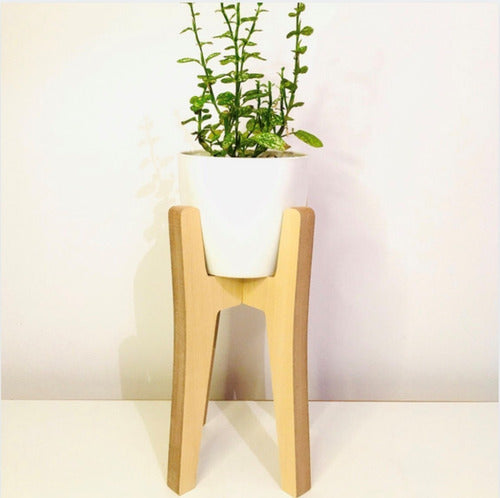 Small Nordic Style Wooden Plant Stand 1