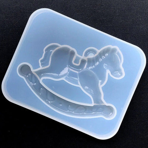 Candy-Ho Silicone Mold for Epoxy Resin Rocking Horse Candle Soap 1