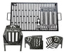 Embedded Charcoal BBQ Grill + Soccer Fan Grate Racing Design 0