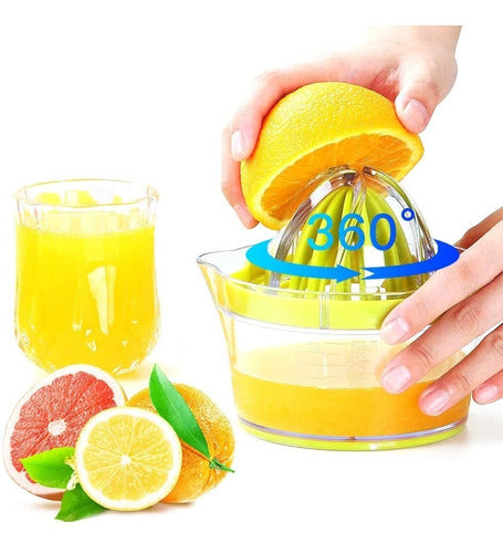 Fashion Deco Citrus Juicer Manual, 4 in 1, Orange, Grater 1