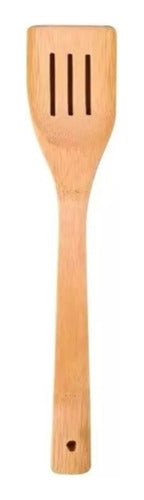 Vonne Set Utensilios De Cocina Madera Bambú - 4 Piezas 4