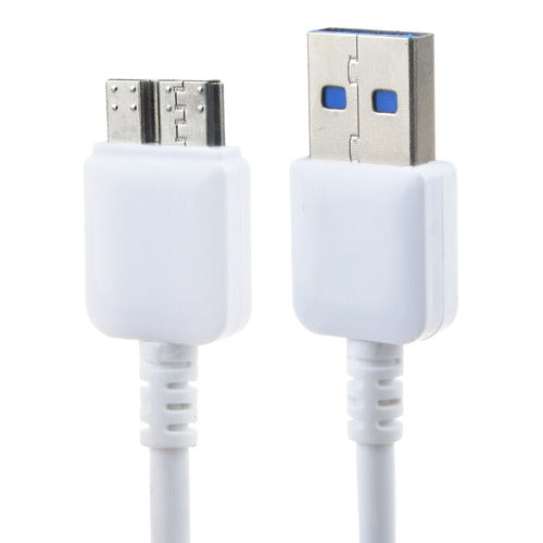 Blanco Usb 3.0 Cable Para Trascender Ts750gsj25m3 Transcend 3