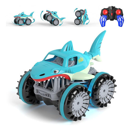 ~? Coche De Control Remoto Anfibio, Rc Cars Shark Monster Tr 0