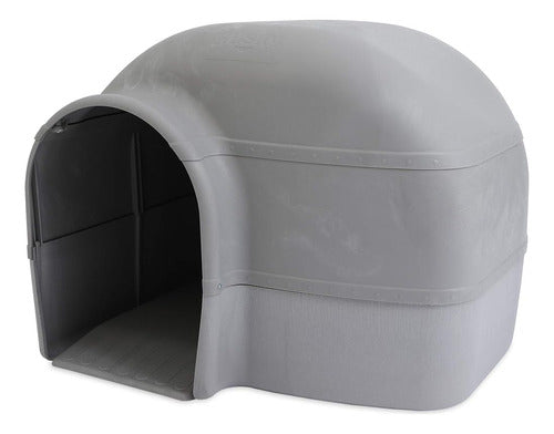 Petmate Husky Dog House Para Perros De Hasta 90 Libras, Gris 0