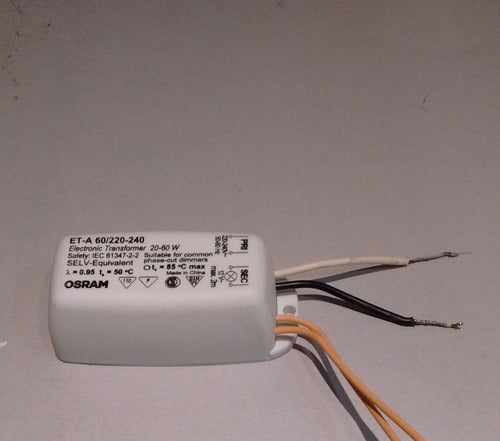 Transformador 12v  P/dicroica Osram Usado 1