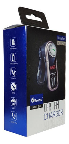 KCB-670 Bluetooth FM Transmitter Car Charger 2