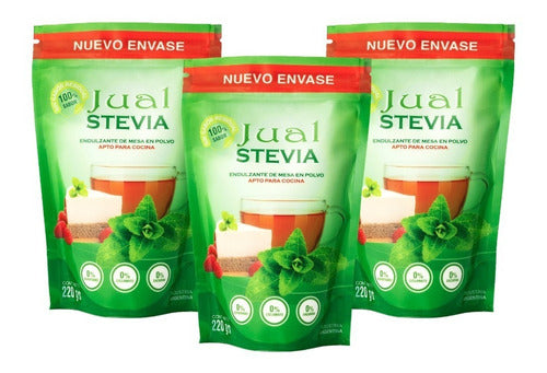 Stevia Jual Powder in Doypack - 220g x 3 Units 0