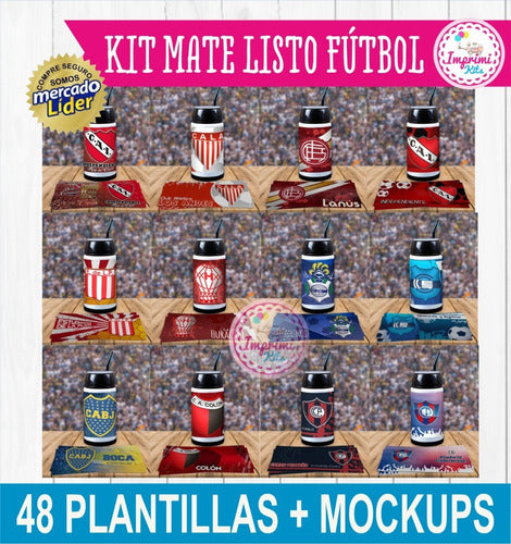 Imprimi Kits Diseños Mate Listo Futbol Argentino Para Sublimar Mockup 6