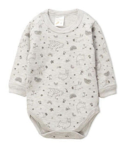 Baby Long Sleeve Cotton Bodysuit 100% Animals Print Up to 18 Months 10