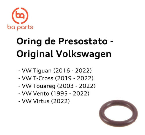 Oring De Presostato Vw Fox Golf Passat Polo T-cross Passat 2 2