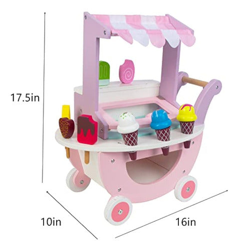 Woodenfun Ice Cream Shopping Cart, Carritos 1