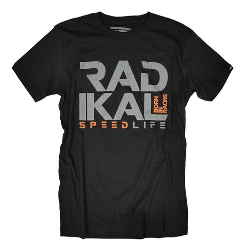 Radikal Short Sleeve Black Split Avant Motorcycle T-Shirt 0