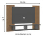 Expansión UY Rack Para TV 55. Panel Aéreo C/Estante 2