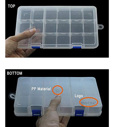 Caja De Almacenamiento De Plástico Duofire Para Joyería Cont 3