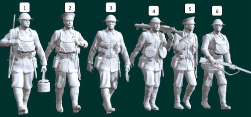 British Soldier, WW1, 20cm Height White Color 1