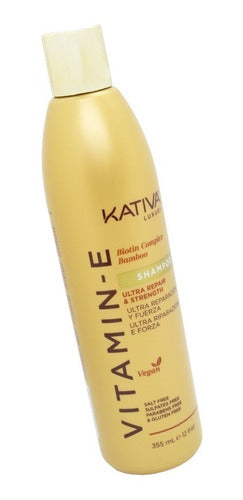 Kativa Vitamin-E Ultra Repair Shampoo + Conditioner 6c 2