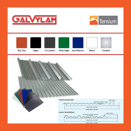 Ternium Gray C25 Flat Sheet 1.22 x 2.44 Meters 7