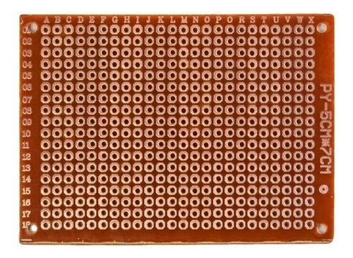 Pack of 4 Perforated Circuit Boards 5 x 7 cm Electronic PE01 by HIGH TEC ELECTRONICA 1