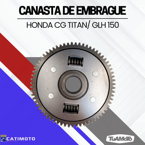 Canasta De Embrague Honda Cg Titan/ Glh 150 Cati Tuamoto 3