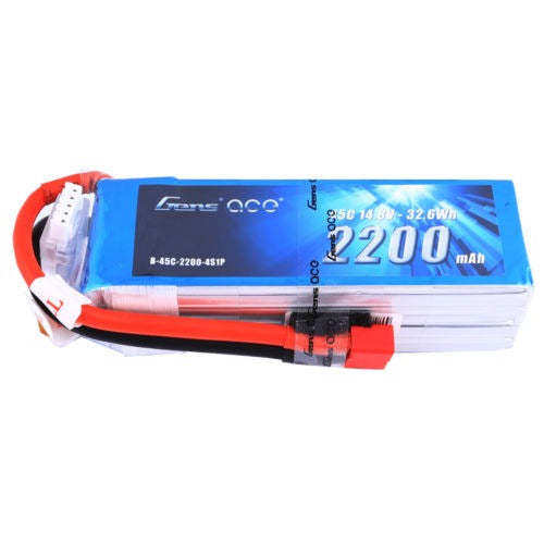 Gens Ace 2200mAh 14.8V 4S 45C Battery Connector 1