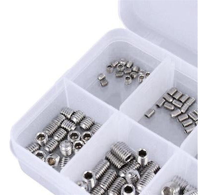 200pcs Mixed Stainless Steel Allen Head Socket Hexagon 5