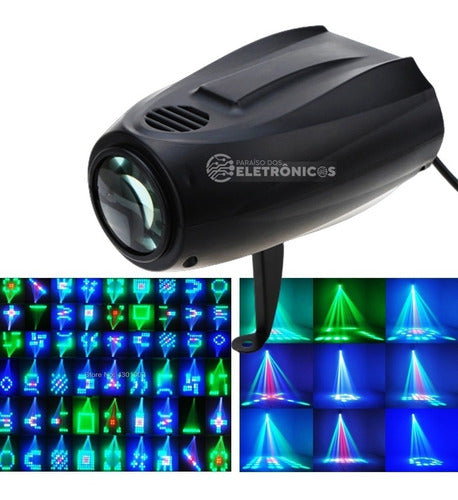 Canhão Raio Laser Efeito Holofotes Led Rgbw Iluminação Palco 7