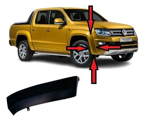 Fender Moldura Paragolpe Delantero VW Amarok 2017/22 Derecha 1