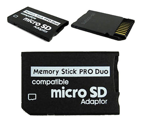 Memory Stick Pro Duo Micro SD Adapter for Cameras PSP 1