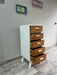 Solid Pine Wood 5-Drawer Chest of Drawers Chifforobe 40 cm 4