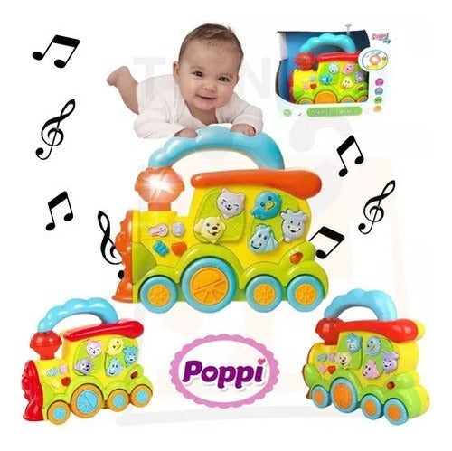 Poppi Musical Educational Train Interactive Farm 3