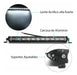 Barra 12 Led Ultra Slim 36w 33cm 3240lm 12/24v Hilux Amarok 2