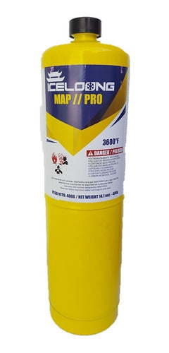 ICELONG MAP/PRO Gas Canister for Soldering Copper Pipe Refrigeration 0