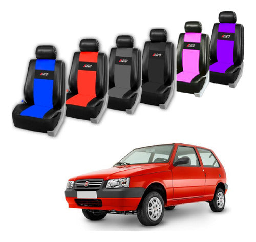 Fiemo Fundas Eco-Leather Car Seat Covers for Fiat Uno M/ Old Model 0