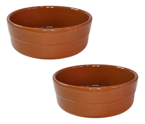 Siena Set X2 Cazuela Recta Fuente Barro Esmaltada Terracota N27 0