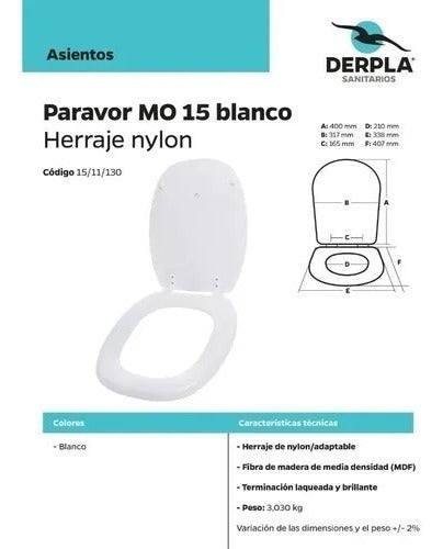 Derpla Pringles Toilet Seat Cover White Lacquered Wood Nylon Monaco Hardware 2