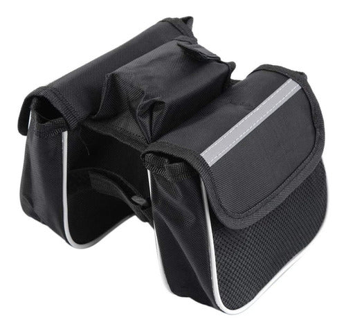 BsAs Tecno Double Bicycle Pannier Bag - Black 0