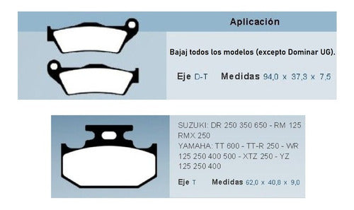 Bosch Brake Pad Set for Yamaha FZ 25 1