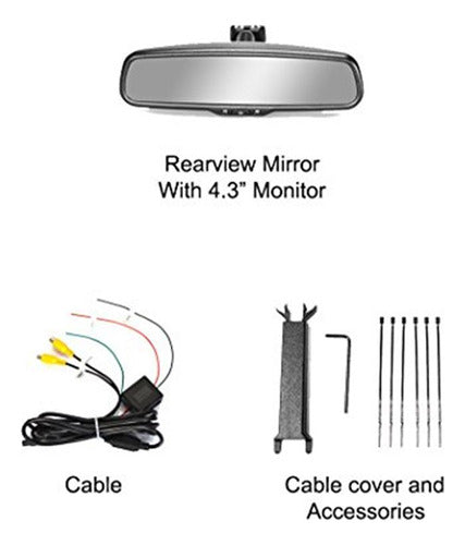 Master Tailgaters Oem Rear View Mirror With 4.3 Auto Adjust 5