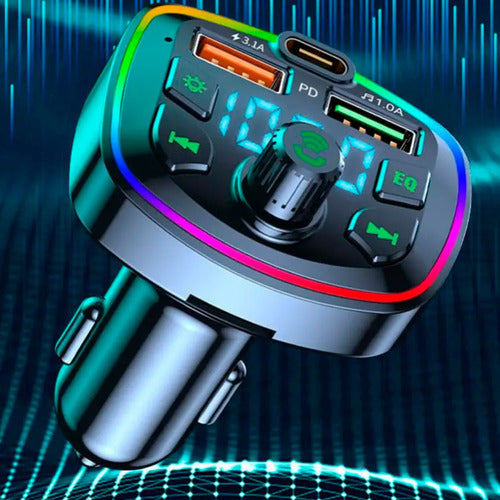 Bluetooth FM Transmitter Car USB Charger Multicolor Q7 5