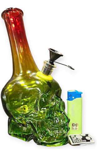 Paramos Thick Pyrex Bong / Ideal Size / Water Pipe / Design 7