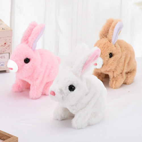 (yl) Brinquedo De Coelho Plush Bunny Operated Hopping Animal 1