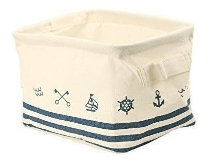 Orino Nautical Fabric Waterproof Small Storage Baskets 3