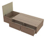 Mosconi Cama Con Cajones Box Base Somier 1 Plaza Max 190x90 Cm 0