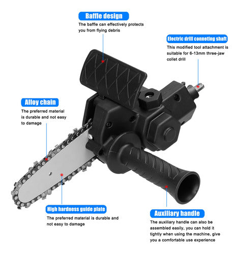 Adaptador De Motosserra Portátil Para Cortar Madeira 3