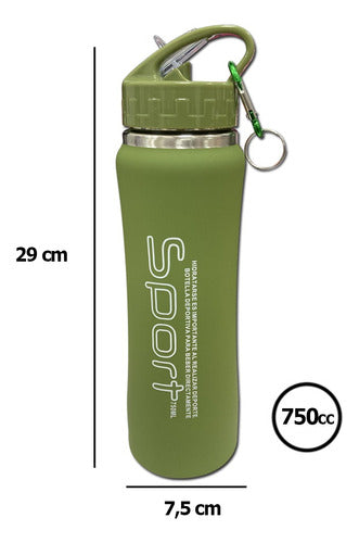 Thermal Sports Bottle 750ML with Silicone Spout 75
