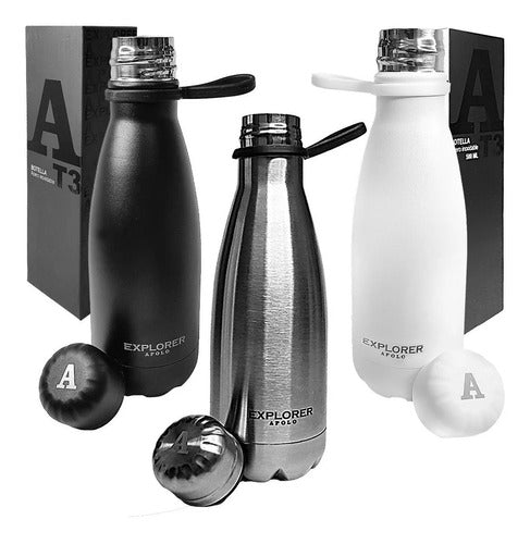 Explorer Apolo Sports Bottle 750 ml - Stainless Steel - BPA Free 0