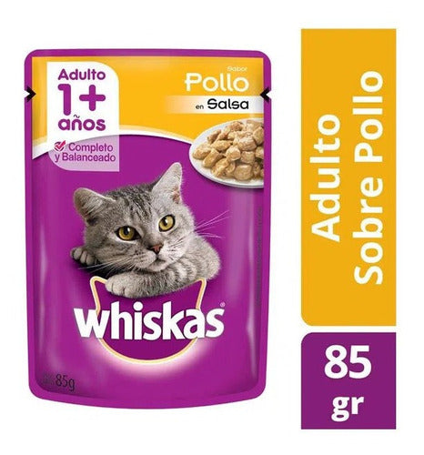 Pack of 12 Whiskas Chicken Flavored Pouches 85g Each 0