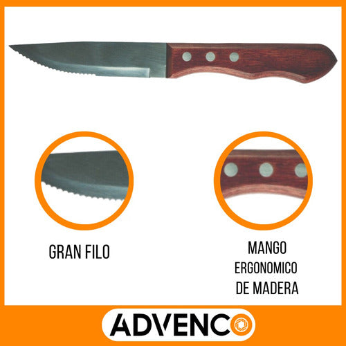 Garrison Cuchillos Mango De Madera X4 Jumbo 1