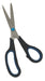 Large Steel Scissors 23cm Black with Red 3