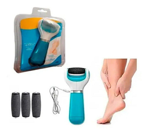 Oasis Wireless USB Foot Exfoliator + 3 Replacement Heads 0